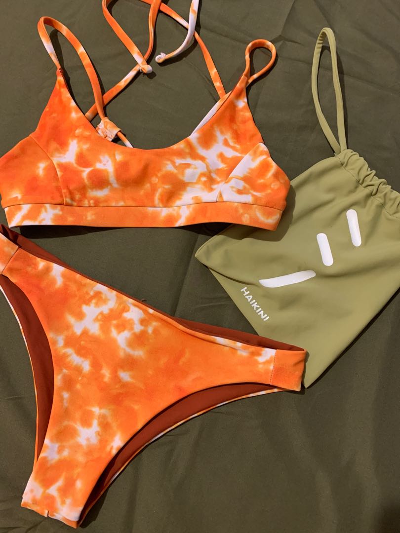 Haikini Rock Island Reversible Bikini Set Women S Fashion Swimwear