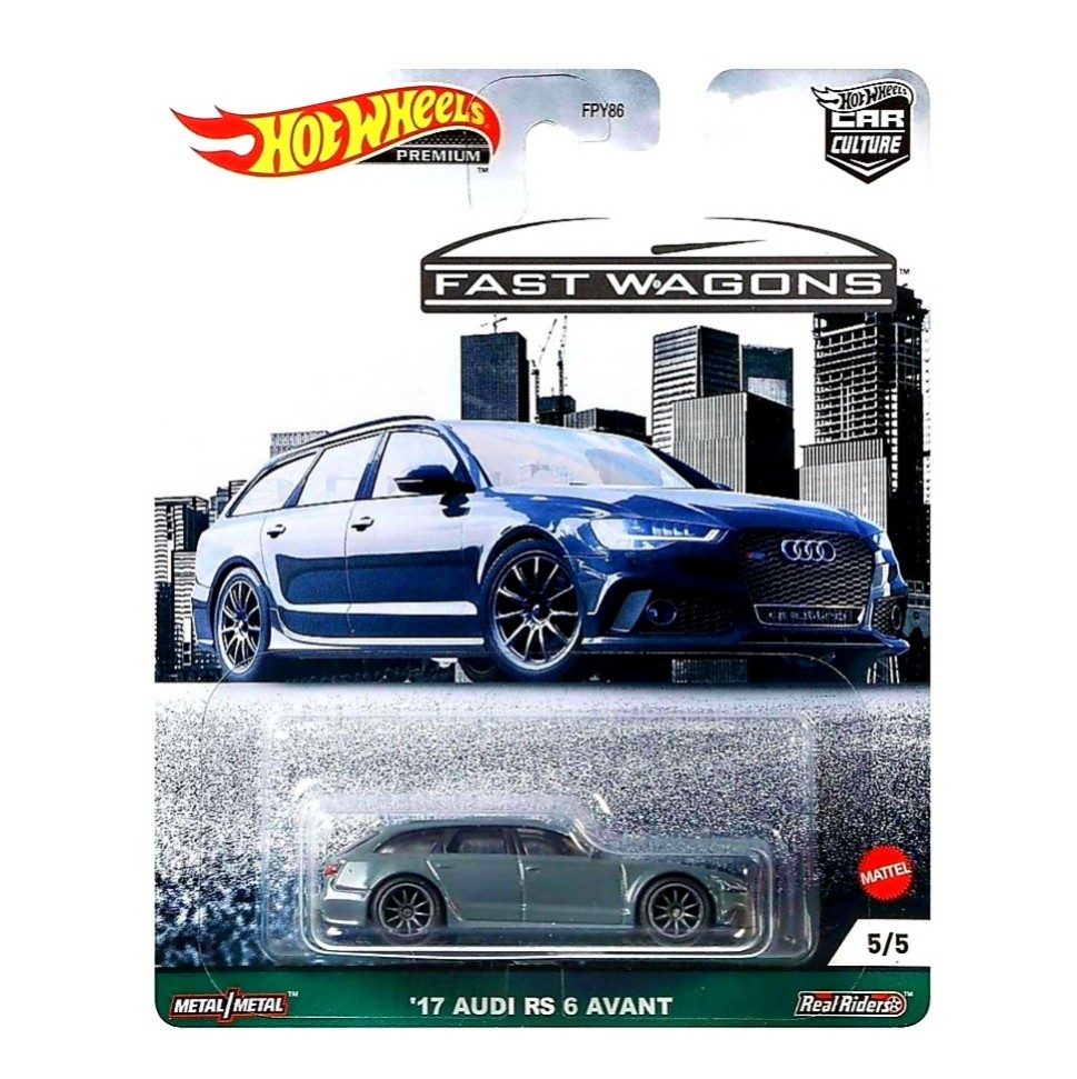 Hot Wheels Premium Fast Wagons 17 Audi RS 6 Avant Hotwheels Car Culture Hobbies Toys Toys