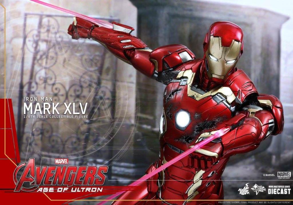 全新啡盒未開 Hottoys Avengers Age of Ultron IronMan Mark 45 XLV Iron Man Mk 45 復仇者聯盟 2奧創紀元 Hot Toys