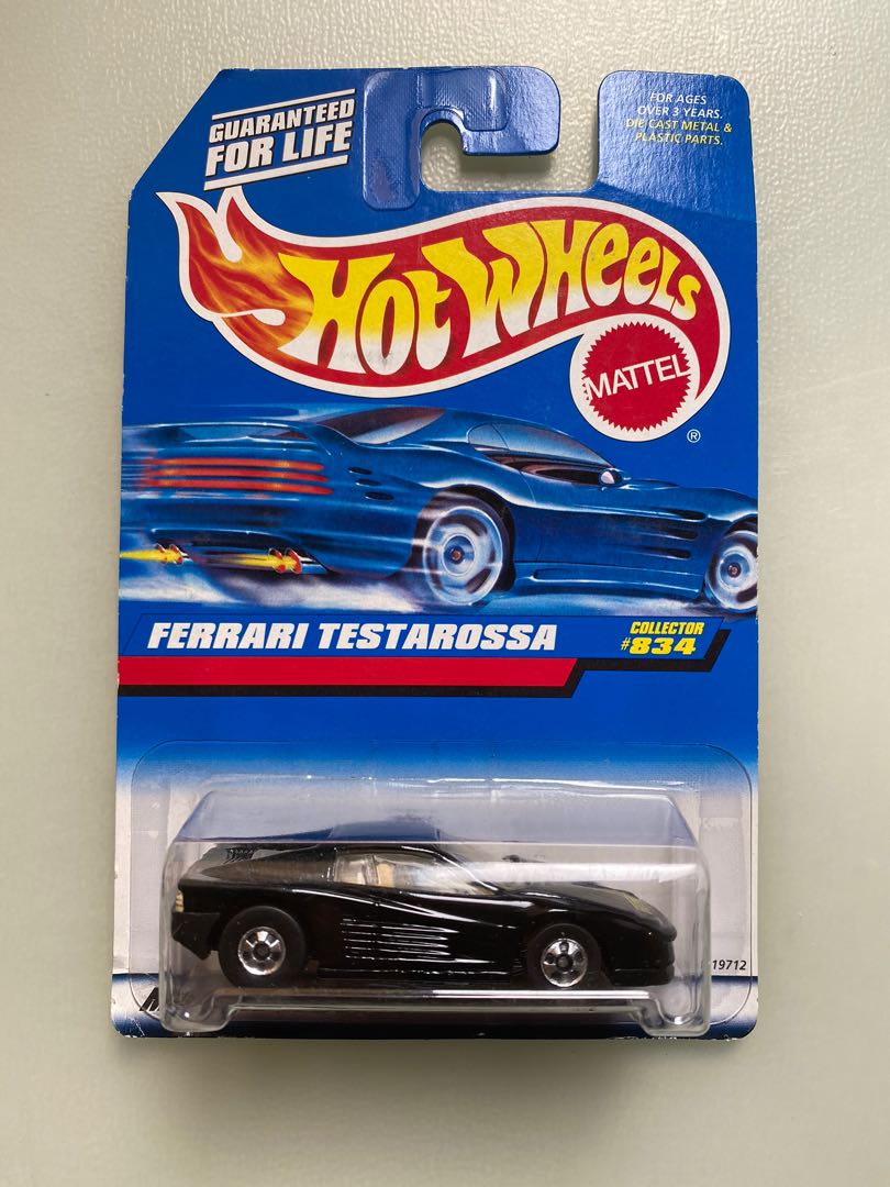 Hot Wheels hotwheels ferrari testarossa made in India toy car 法拉利 玩具車 罕有印度製 興趣及遊戲 玩具 遊戲類