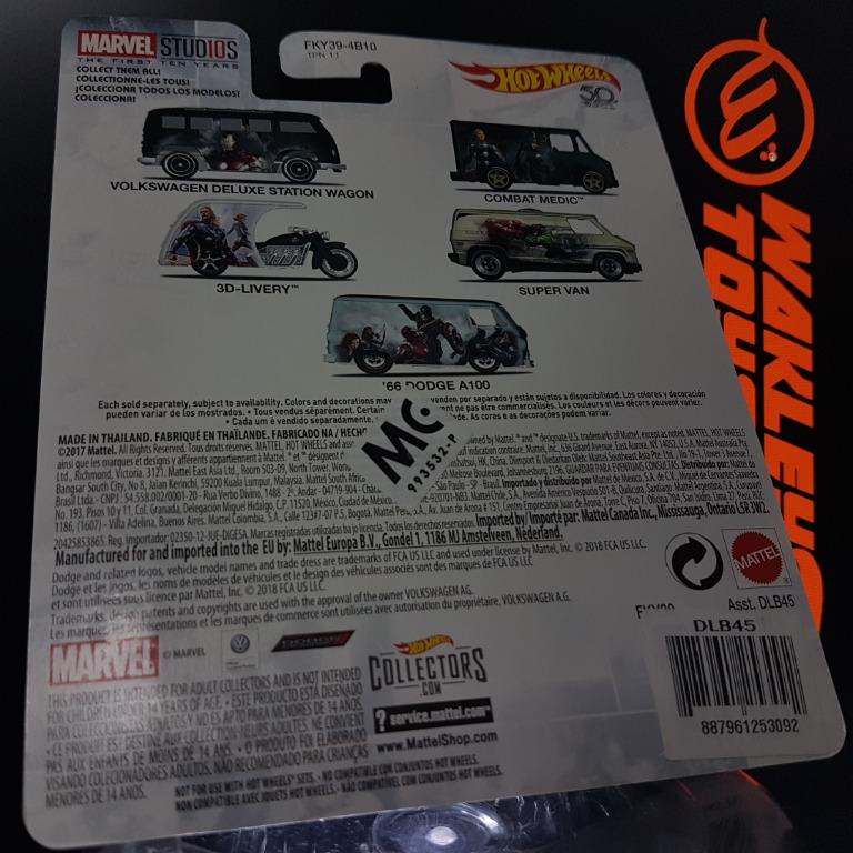 Hot Wheels Premium MARVEL STUDIOS THE FIRST TEN YEARS IRONMAN CONCEPT ART SERIES VOLKSWAGEN