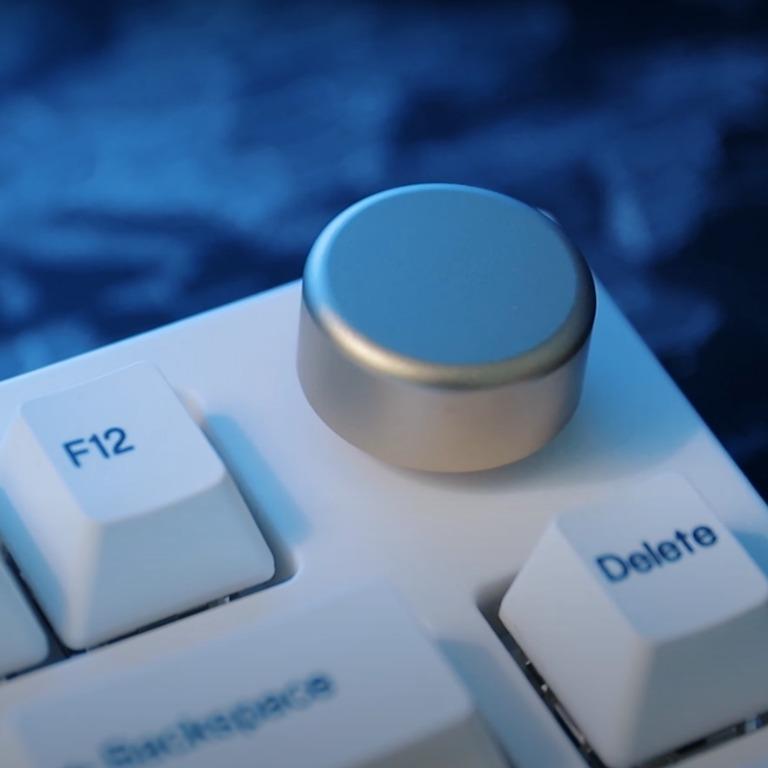 Keydous Nj Mechanical Keyboard Hot Swap Rgb With Rotary Knob Lubed Computers Tech Parts