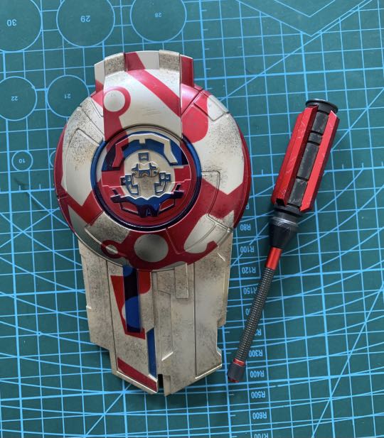 MARVEL THOR RAGNAROK GLADIATOR THOR HOT TOYS SCALE MMS SHIELD AND MACE WEAPONS SET