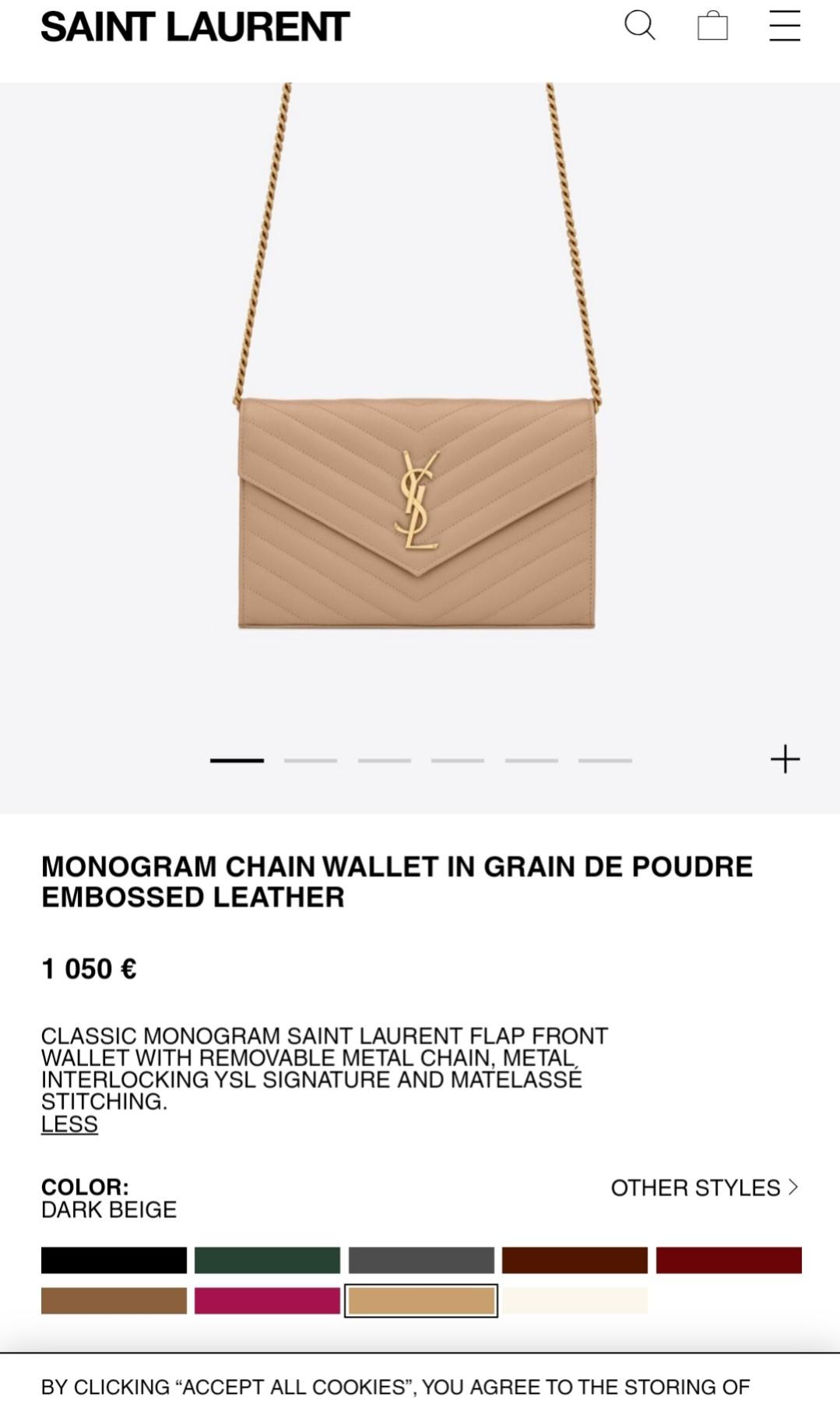 Original Ysl Woc Nude Luxury Bags Wallets On Carousell