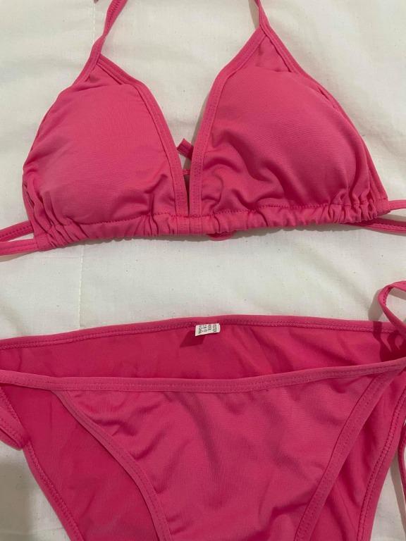 Pink Shopee Bikini Women S Fashion Swimwear Bikinis Swimsuits On Carousell