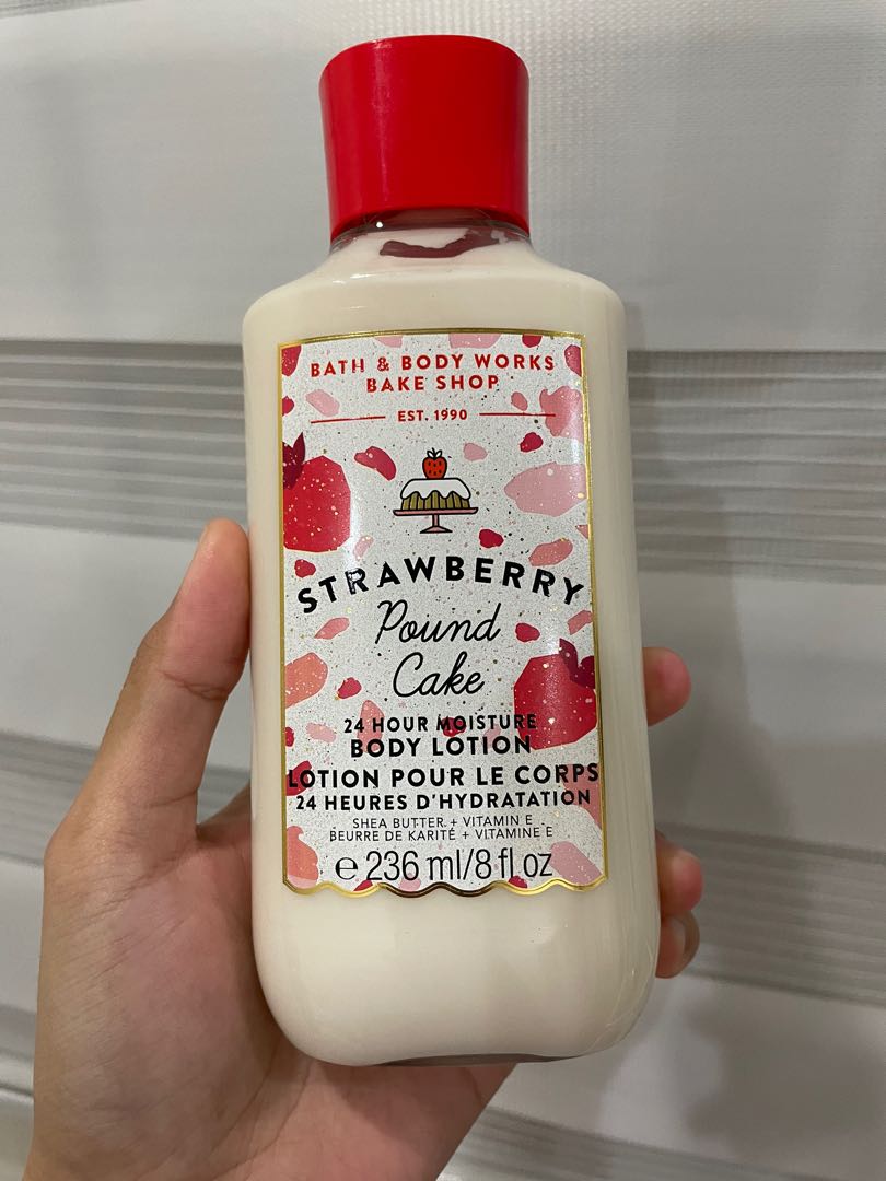 Bbw Strawberry Pound Cake Body Lotion Beauty Personal Care Bath
