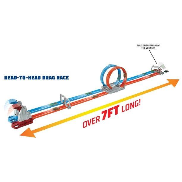 預訂2407 Mattel GFH85 Hot WheelsDouble Loop Dash Track Set 風火輪雙軌迴轉比賽套裝 興趣及遊戲 玩具 遊戲類