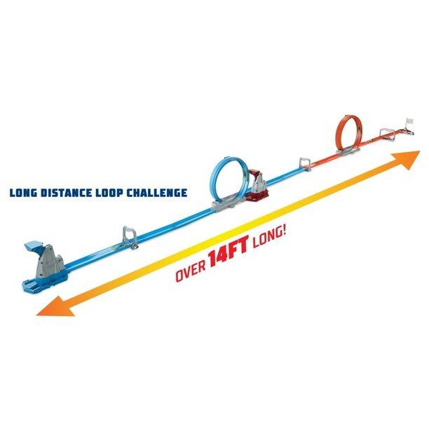 Mattel Gfh Hot Wheelsdouble Loop Dash Track Set