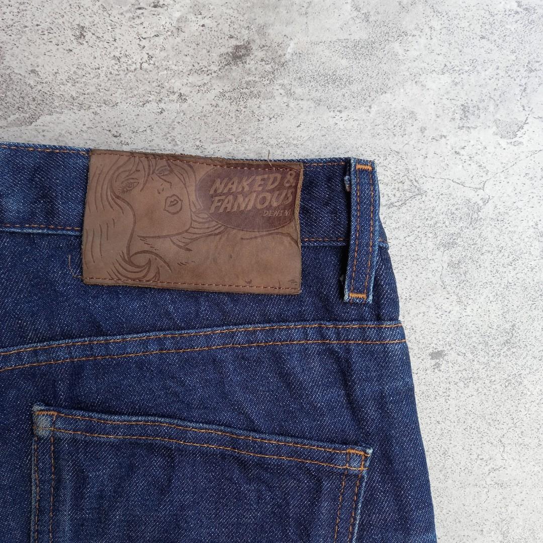 Naked Famous Super Skinny Guy Dirty Fade Selvedge Fesyen Pria