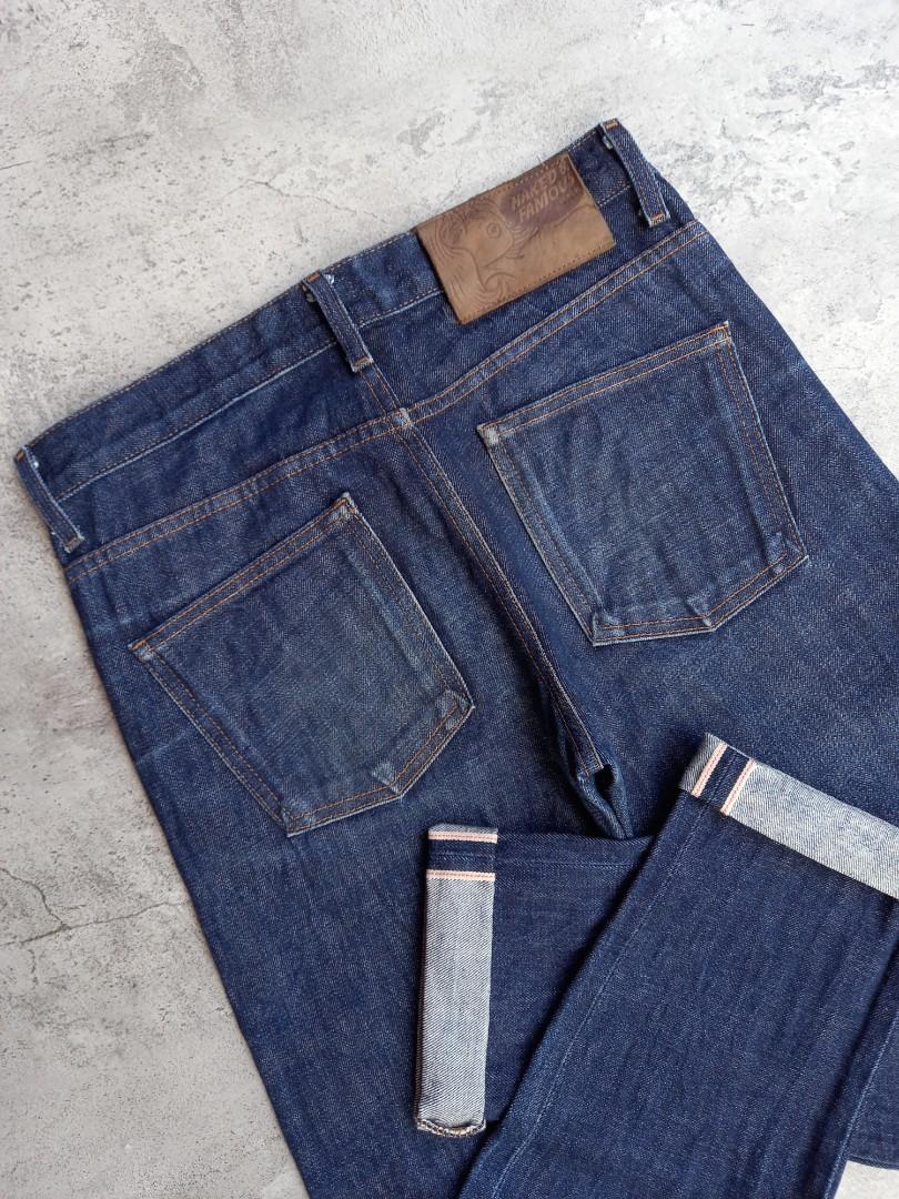 Naked Famous Super Skinny Guy Dirty Fade Selvedge Fesyen Pria