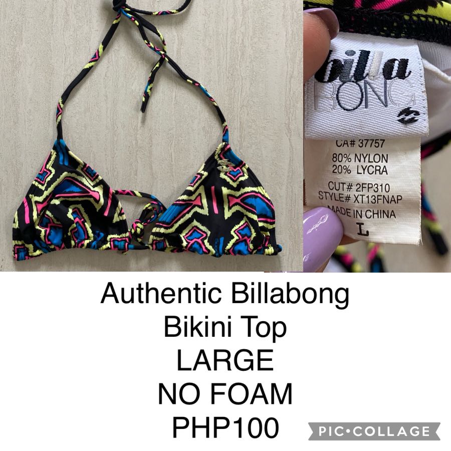 Authentic Billabong Bikini Top Women S Fashion Swimwear Bikinis