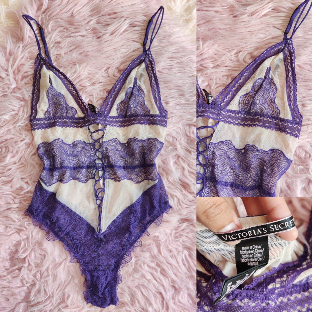 Victorias Secret Lace Bodysuit Lingerie Women S Fashion Undergarments