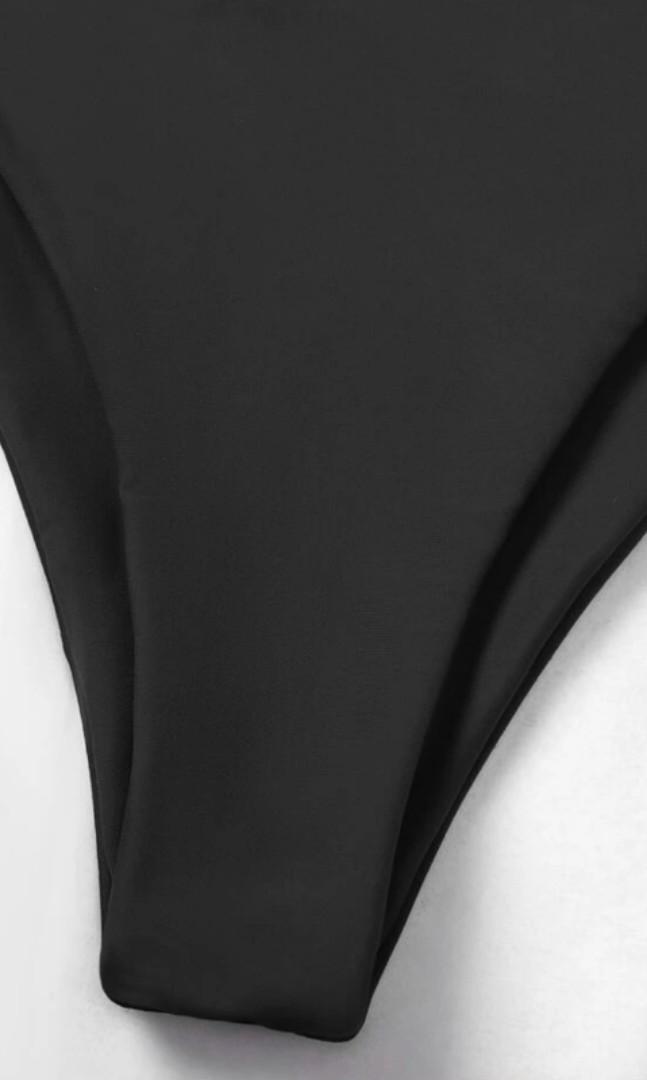 Shein Black Criss Cross Bikini Top And Buttom Women S Fashion