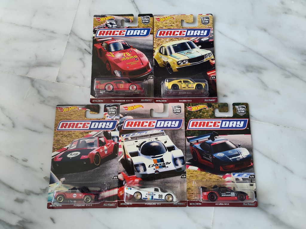 Hot Wheels Race Day Series Full Set Of Hobbies Toys Toys Games On Carousell
