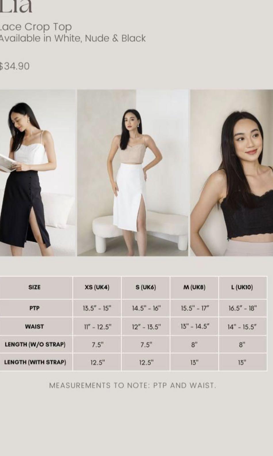 Mikayla Lia Lace Crop Xs Nude Women S Fashion Tops Sleeveless On