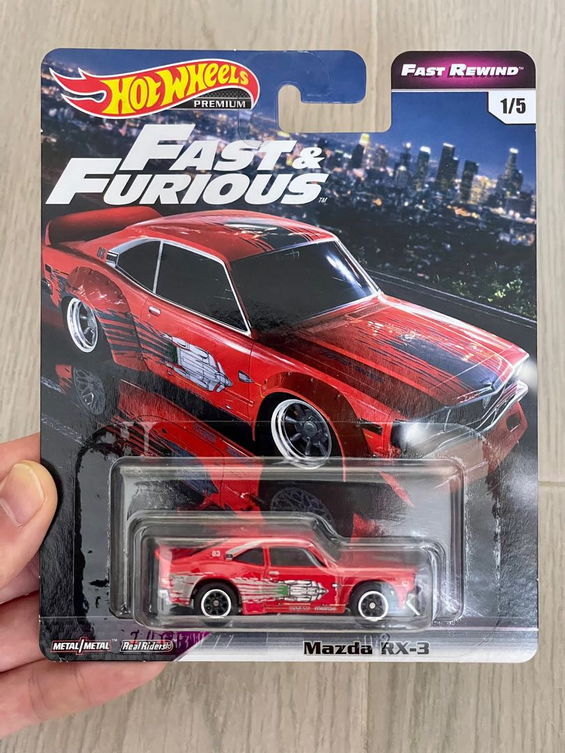 Mattel 風火輪 Hot Wheels Premium Fast and Furious Fast Rewind 系列三架 興趣及遊戲 玩具 遊戲類 Carousell