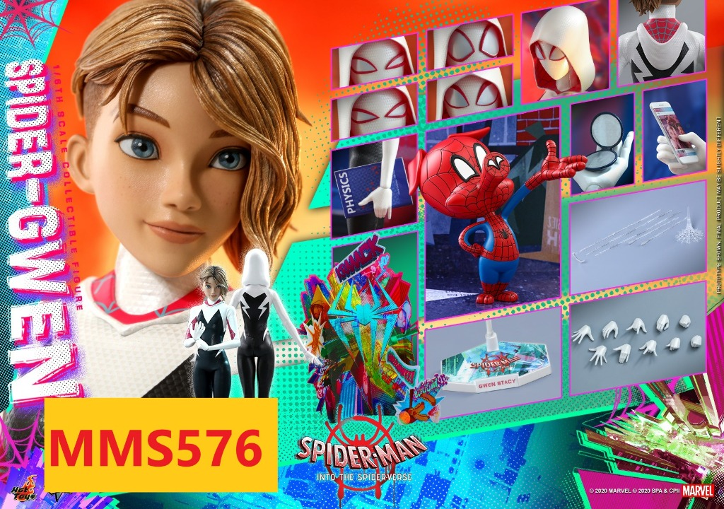 全新未開封 Hottoys hot toys HT Into the Spider Gwen MMS 蜘蛛俠 spiderman spider man 興趣及遊戲 玩具 遊戲類