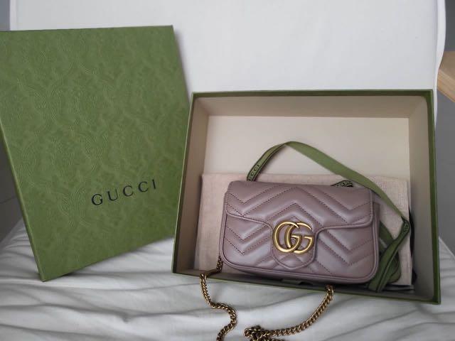 Gucci Marmont Supermini Nude Women S Fashion Bags Wallets Purses