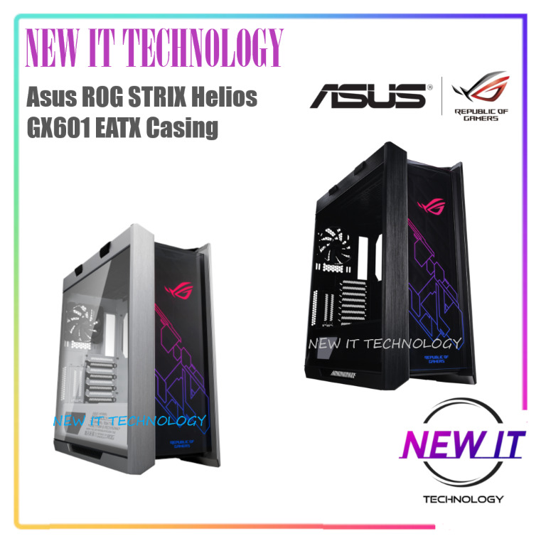 Asus Gx Rog Strix Helios Rgb Mid Tower Atx Pc Desktop Casing With