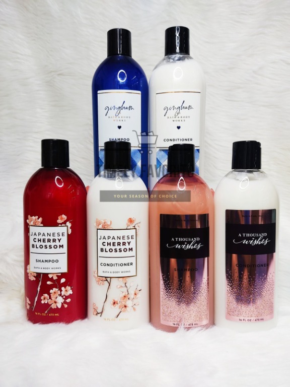 Bbw Shampoo Conditioner Gingham Japanese Cherry Blossom A Thousand Wishes Ml Beauty