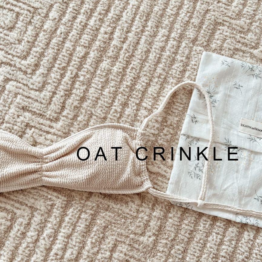 Repriced Eighth Mermaid Emmy Mid Hi Bikini Set In Oat Crinkle Women S
