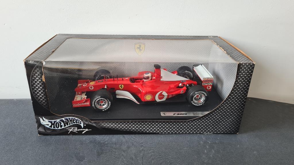 In Stock Ferrari F1 F2002 Michael Schumacher Rubens Barrichello 1 18th Scale Hot Wheel Model