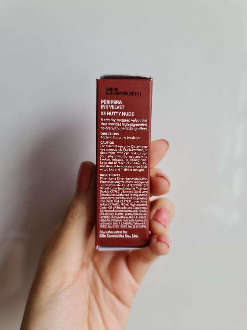 Peripera Ink Velvet 23 Nutty Nude Beauty Personal Care Face Makeup On Carousell