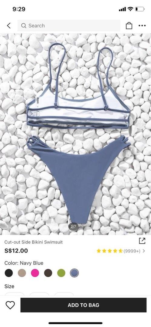Shein Blue Bikini Women S Fashion Swimwear Bikinis Swimsuits On