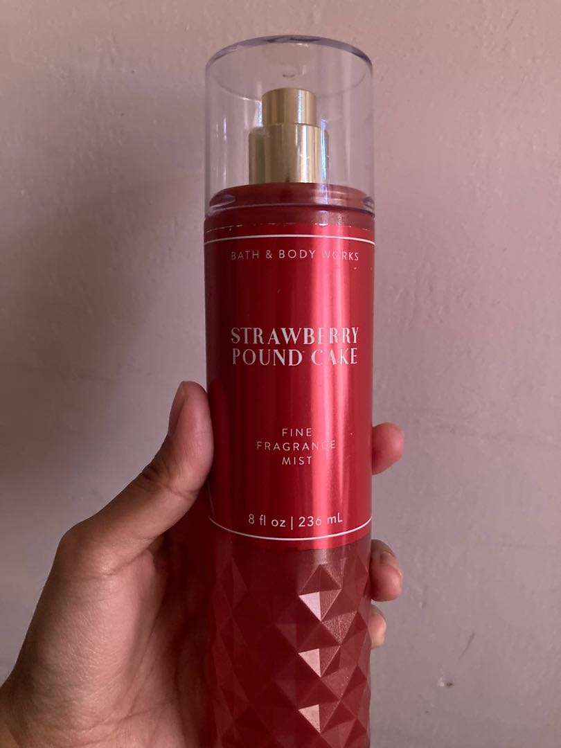 Bbw Strawberry Pound Cake Body Mist Beauty Personal Care Bath