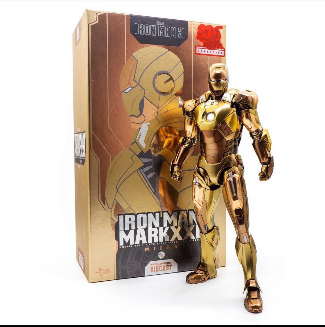 全新啡盒未開 Hot Toys Ironman mark 21 Midas Diecast 鋼鐵人 mk21 合金 HT20THPlus開幕限定 20周年限量版 HT iron man
