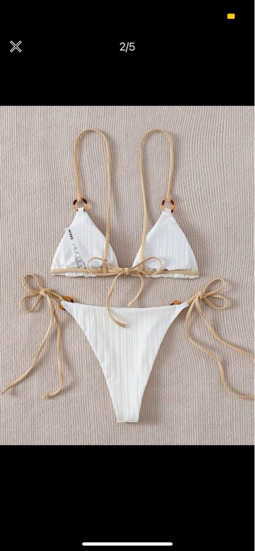 Bn Shein White Bikini Women S Fashion Swimwear Bikinis Swimsuits