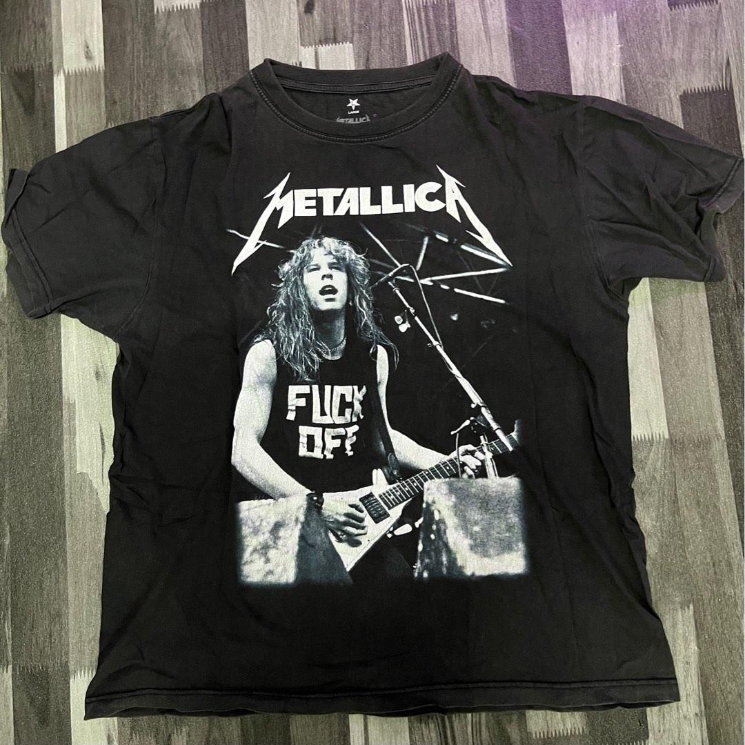 Metallica Fuck Off Men S Fashion Tops Sets Tshirts Polo Shirts