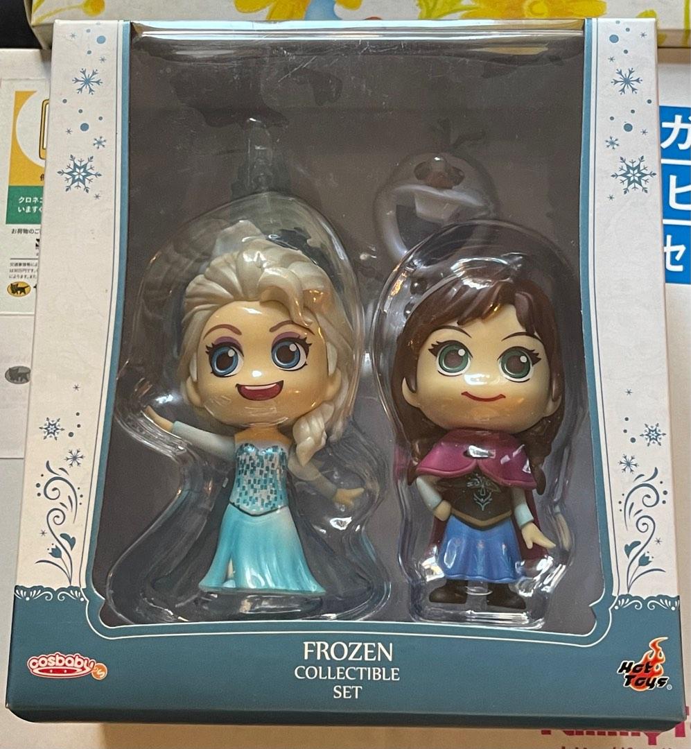 Disney 迪士尼 Frozen 魔雪奇緣 Hot Toys Cosbaby Elsa Anna Olaf 一套三隻 興趣及遊戲 玩具 遊戲類 Carousell