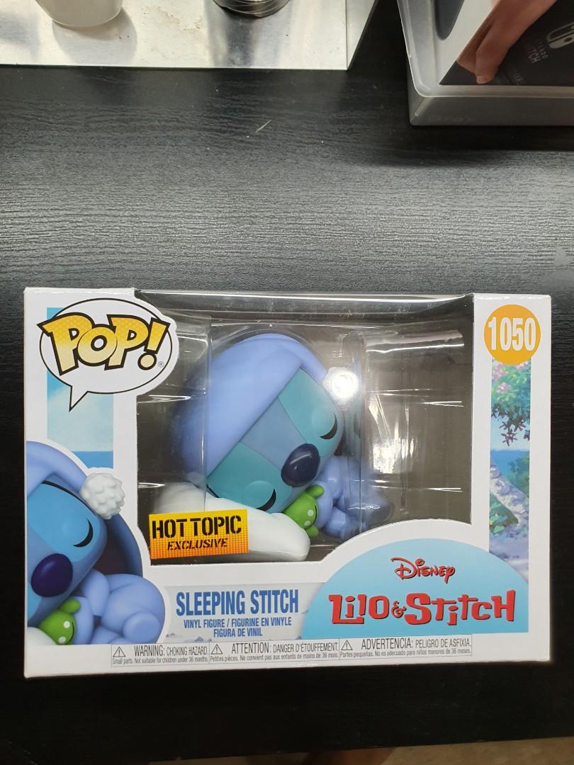 Funko Disney Lilo Stitch Pop Sleeping Stitch Vinyl Figure Hot Topic Exclusive Hobbies Toys
