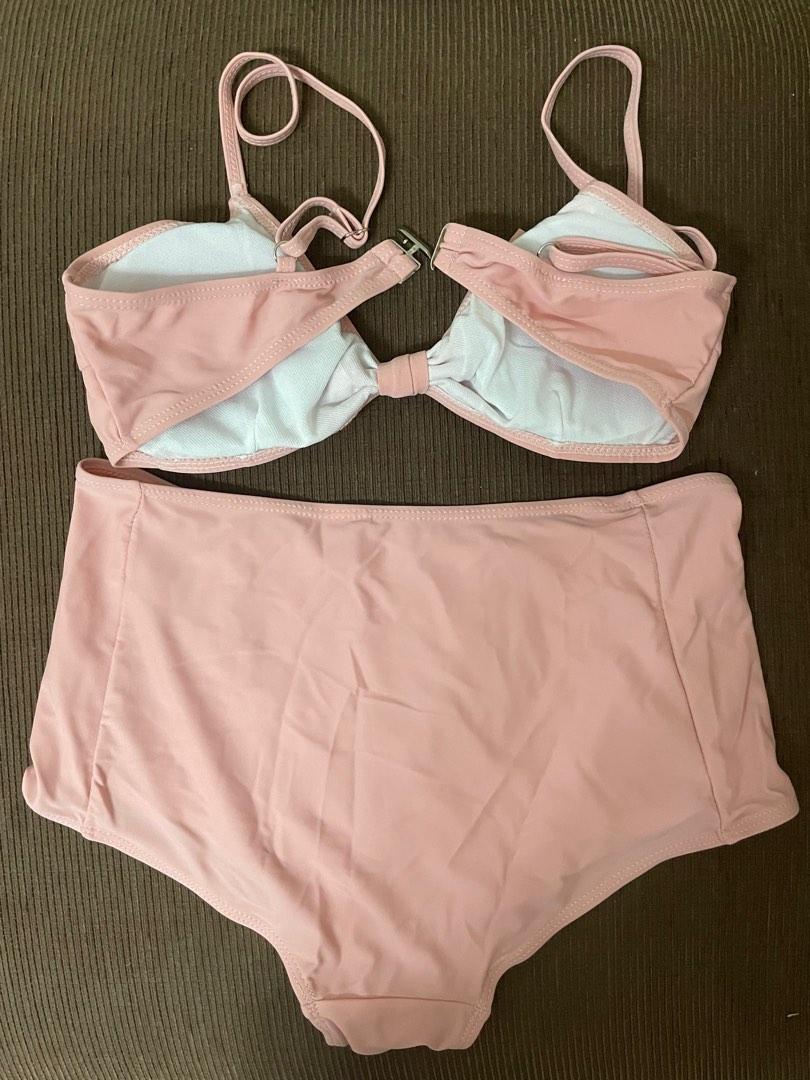 Way Highwaist Bikini In Nude Light Pink Women S Fashion Swimwear