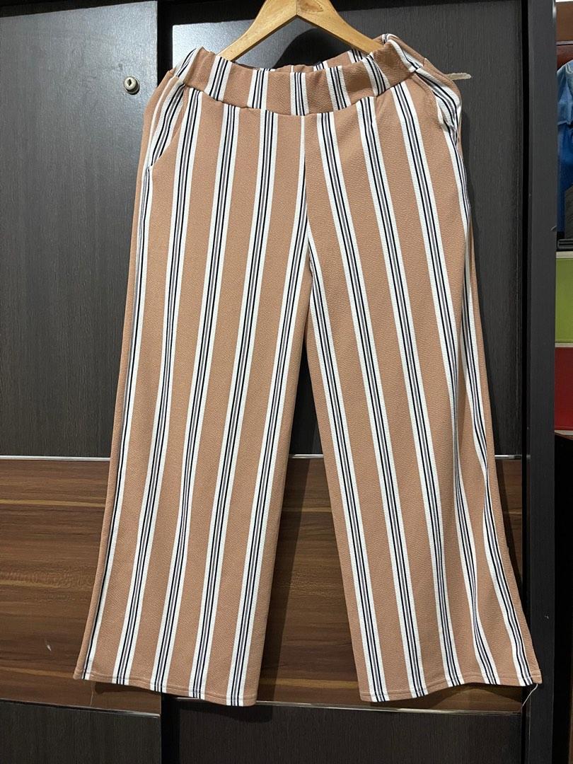 Kulot Strip Nude New Fesyen Wanita Pakaian Wanita Bawahan Di Carousell