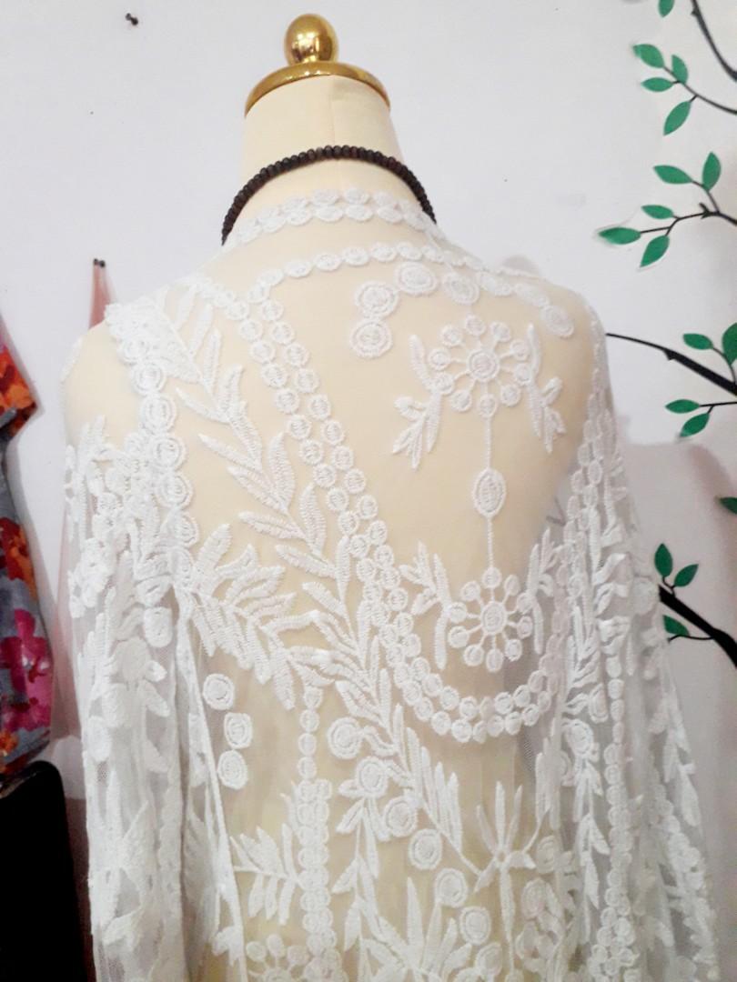 Outer Bikini Luaran Brokat Outer Pantai Fesyen Wanita Pakaian Wanita Baju Luaran Di Carousell