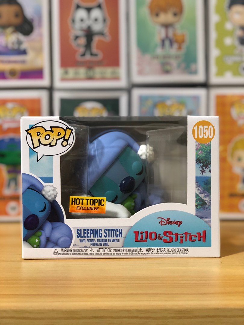 Funko Pop Sleeping Stitch Hot Topic Exclusive Hobbies Toys Toys Games On Carousell