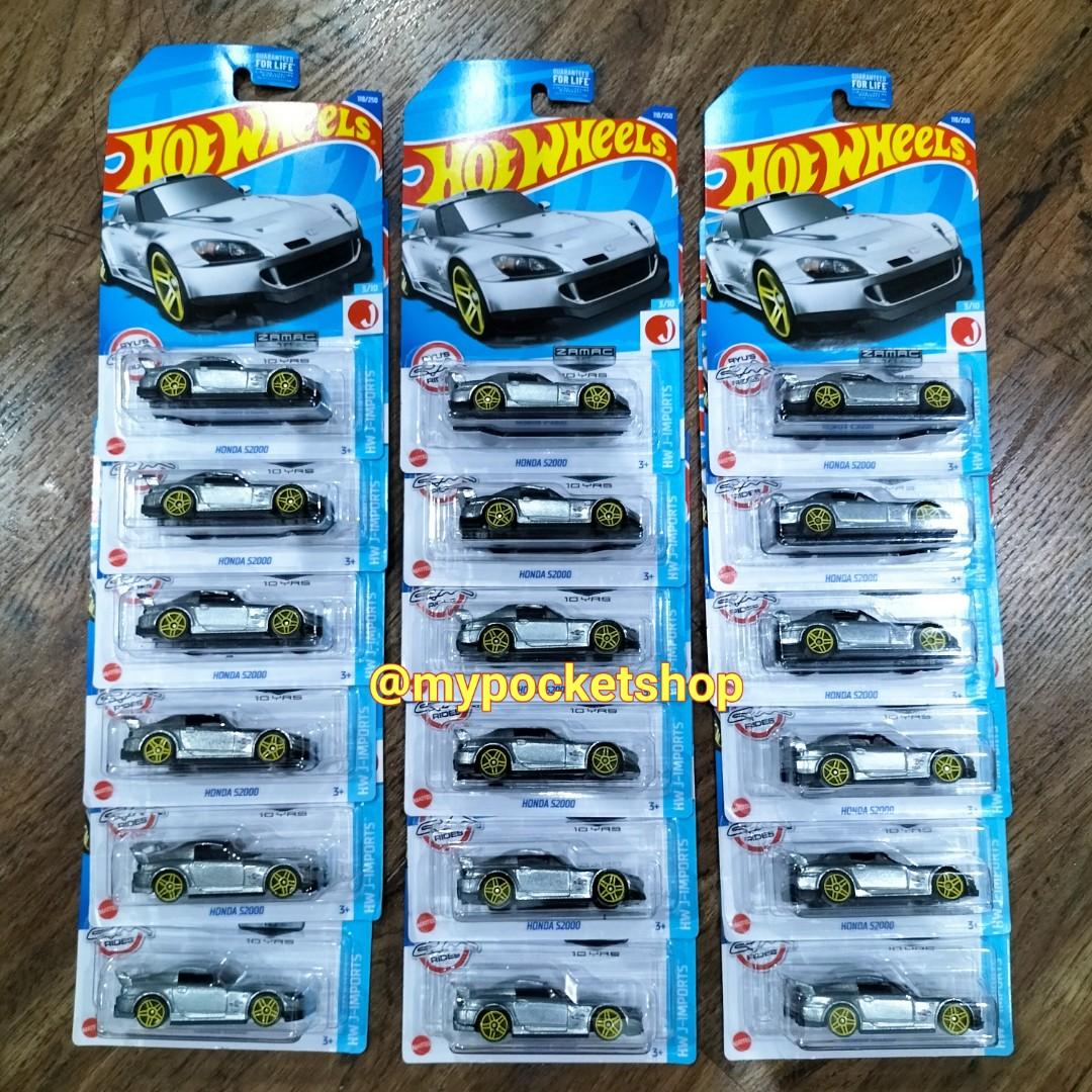 Hot Wheels HONDA S2000 Unpainted Ryu S Rides 2022 Hotwheels Zamac Edition Walmart