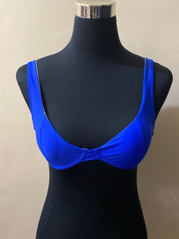 Neon Blue Bikini W High Waisted Panty Women S Fashion Swimwear