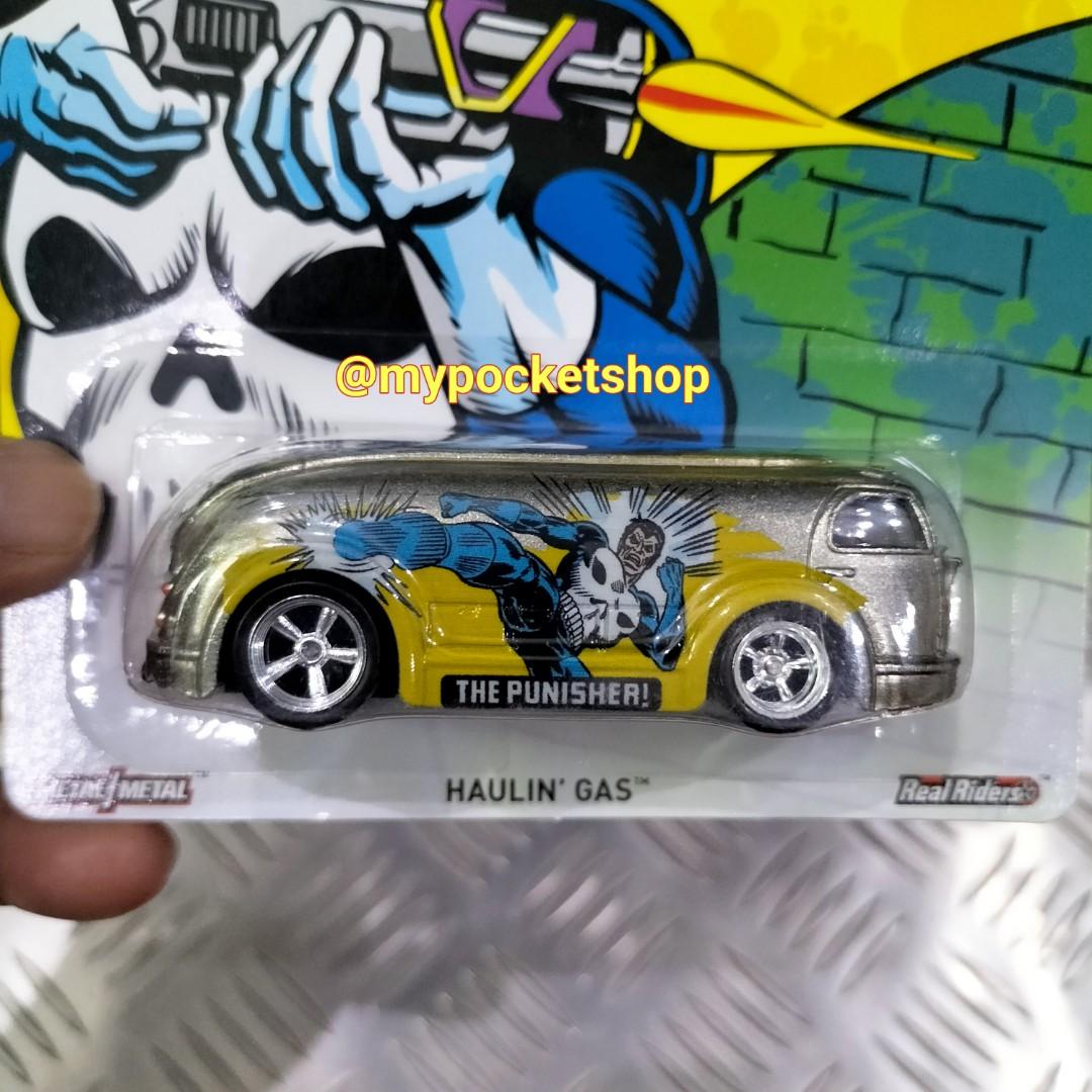 RESERVED Hot Wheels HAULIN GAS Punisher 2016 Hotwheels Pop Culture MARVEL Hobbies