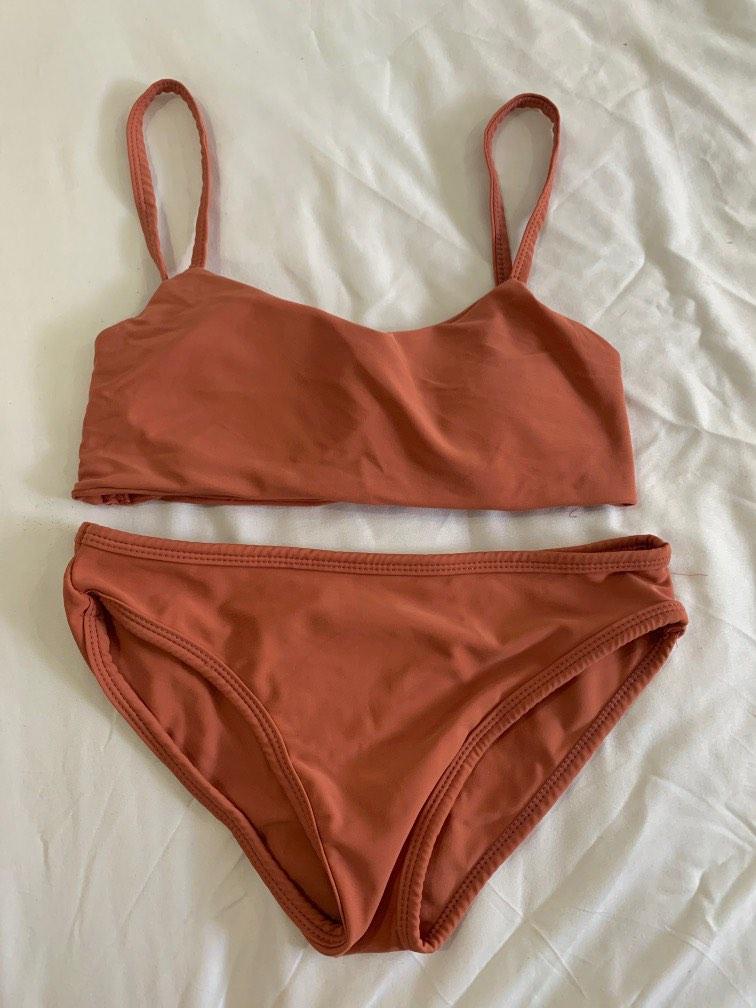 Rust Bikini Set Women S Fashion Swimwear Bikinis Swimsuits On Carousell