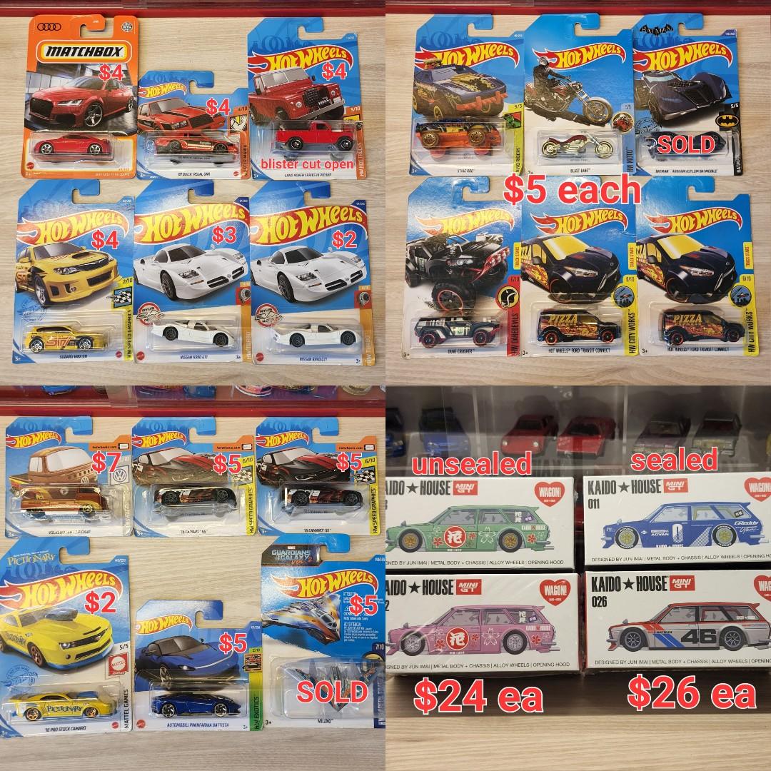 Hot Wheels Clearance Treasure Hunt Volkswagen Camaro Subaru Impreza Lotus Audi Nissan Mercedes