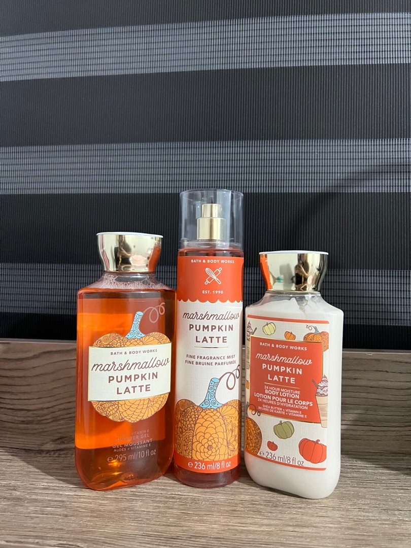 Bbw Marshmallow Pumpkin Latte Bundle Beauty Personal Care Fragrance