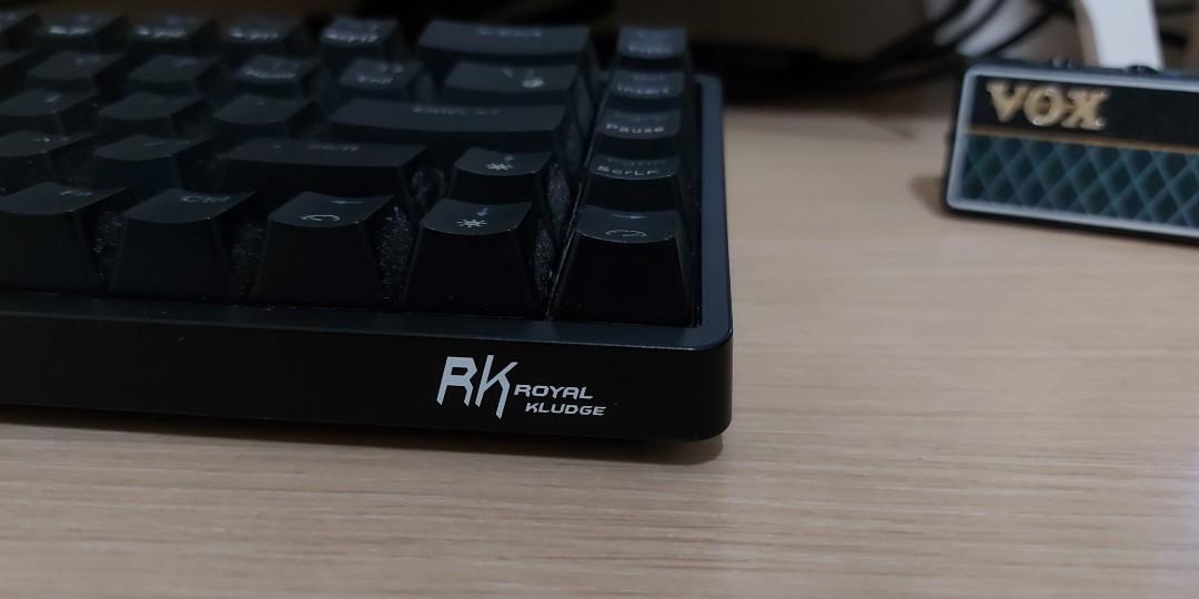 RK Mechanical Keyboard Hot Swappable Red Keys Computers Tech Parts Accessories Computer