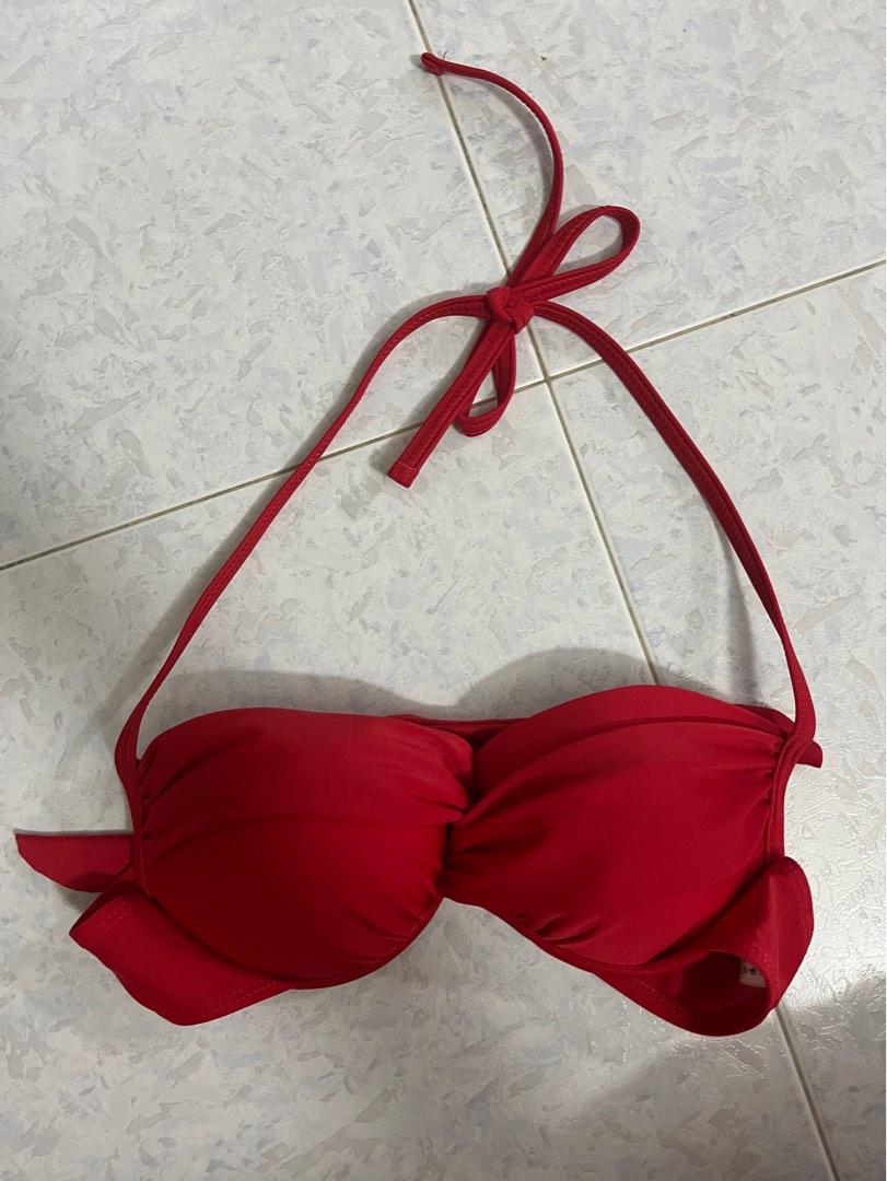 Red Push Up Bikini Top Women S Fashion Swimwear Bikinis Swimsuits