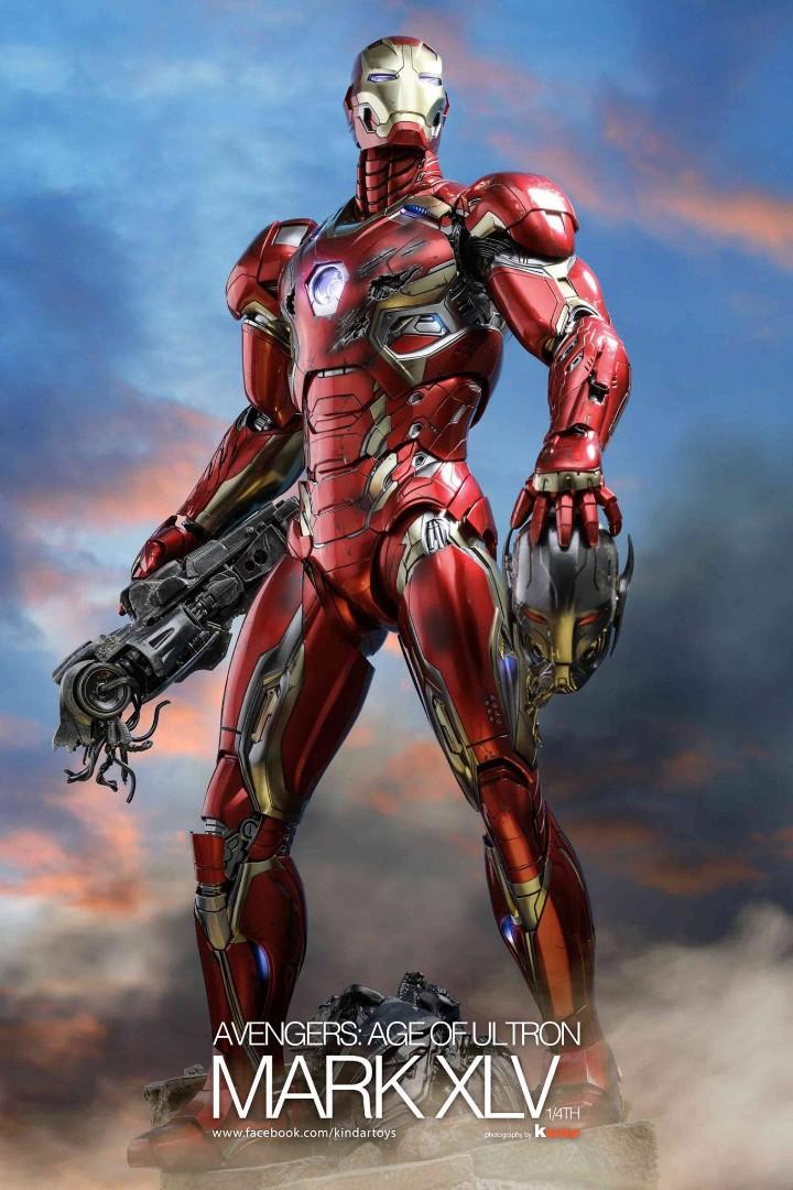 HOT TOYS QS 特別版 AVENGERS IRONMAN MARK XLV Quarter Scale 興趣及遊戲 玩具 遊戲類 Carousell