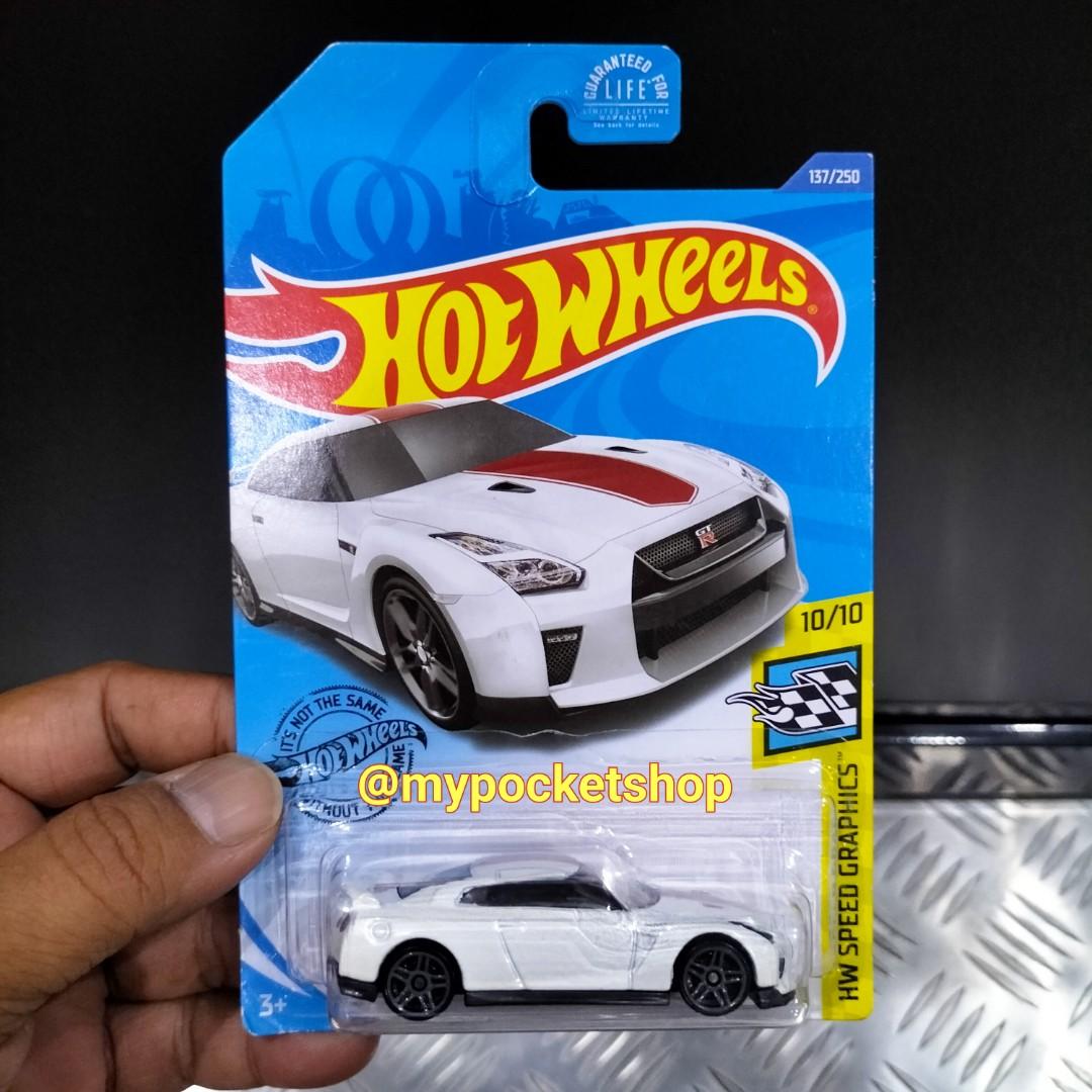Hot Wheels Nissan Gt R R White Hotwheels Speed Graphics Us Card Hobbies Toys
