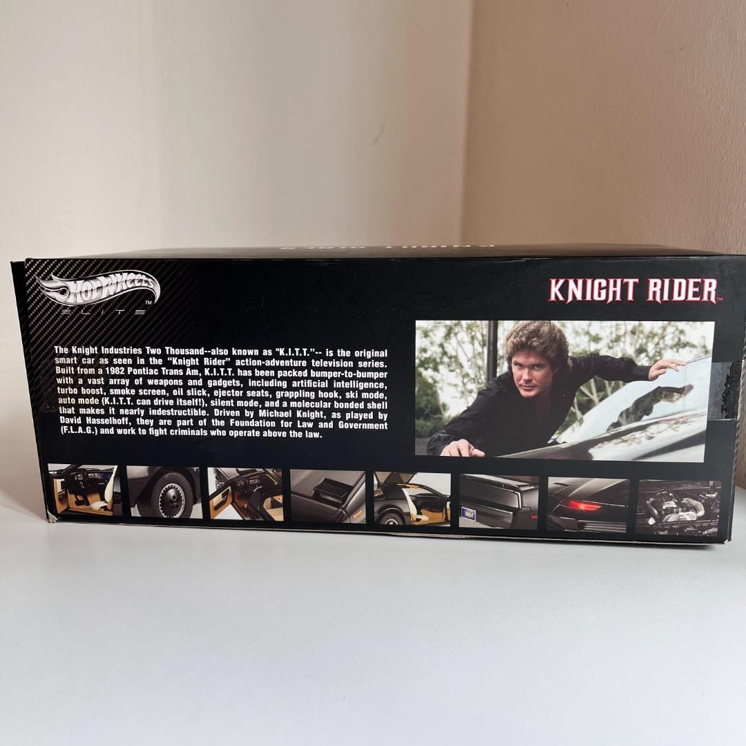 Hot Wheels Elite K I T T Knight Rider 1 18 Pontiac Trans Am Model Mattel 2012 Hobbies Toys