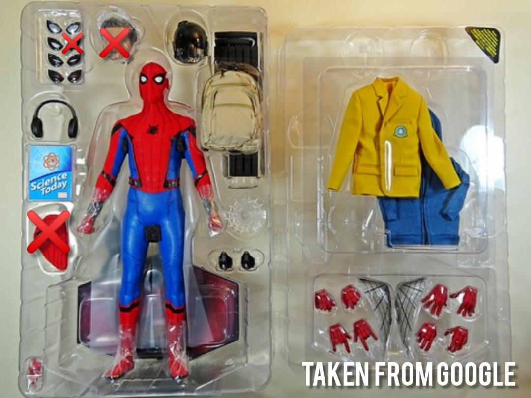 HOT TOYS SPIDER MAN HOMECOMING DELUXE VERSION BIB Hobbies Toys Toys